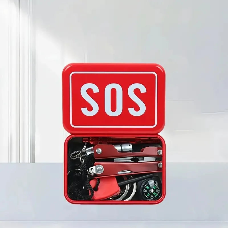 8-in-1 Emergency Survival Gear Kit