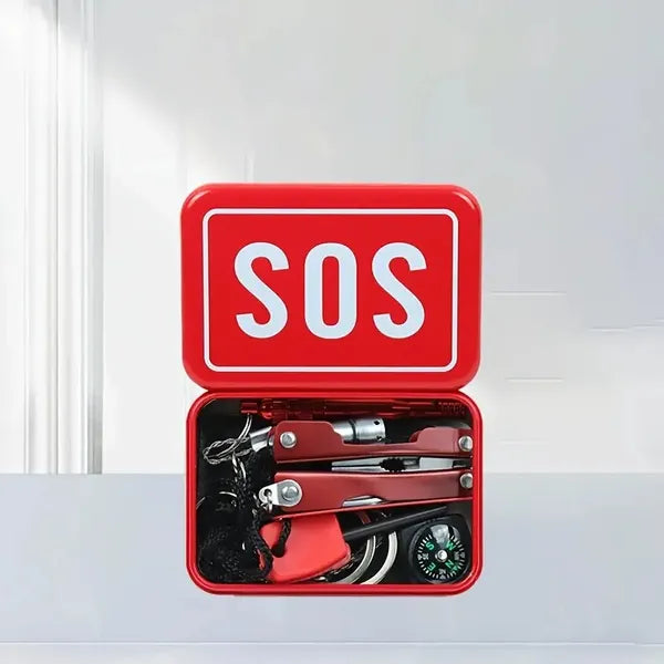 8-in-1 Emergency Survival Gear Kit