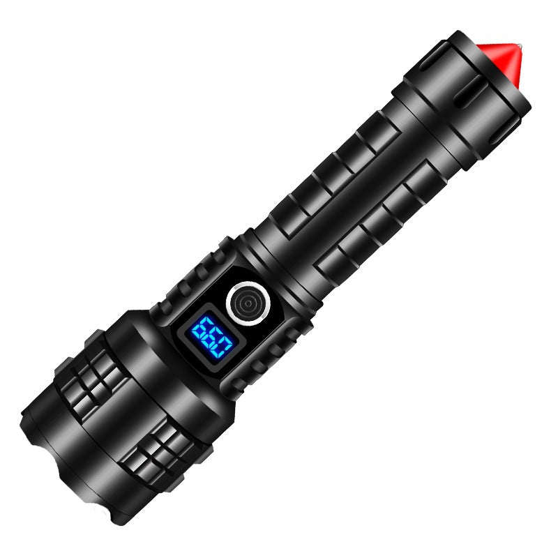 Tactical Flashlight with window breaker and emergency power bank