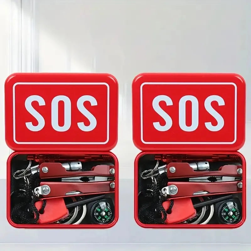 8-in-1 Emergency Survival Gear Kit