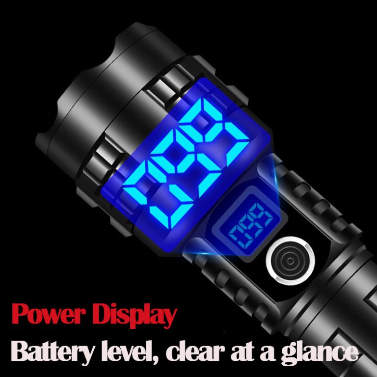 Tactical Flashlight with window breaker and emergency power bank